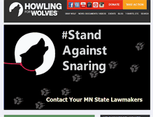 Tablet Screenshot of howlingforwolves.org
